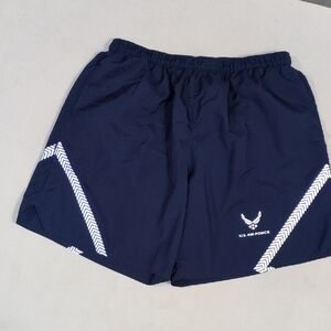 Light Weight Air Force Navy Blue PT Shorts Uniform Reflective Polyester Medium